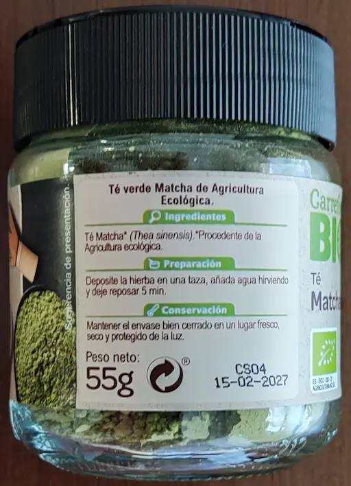 Carrefour te matcha bio 2