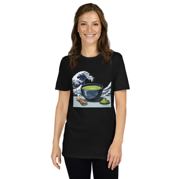 Camiseta Matcha Ola Kanagawa unisex - Imagen 3