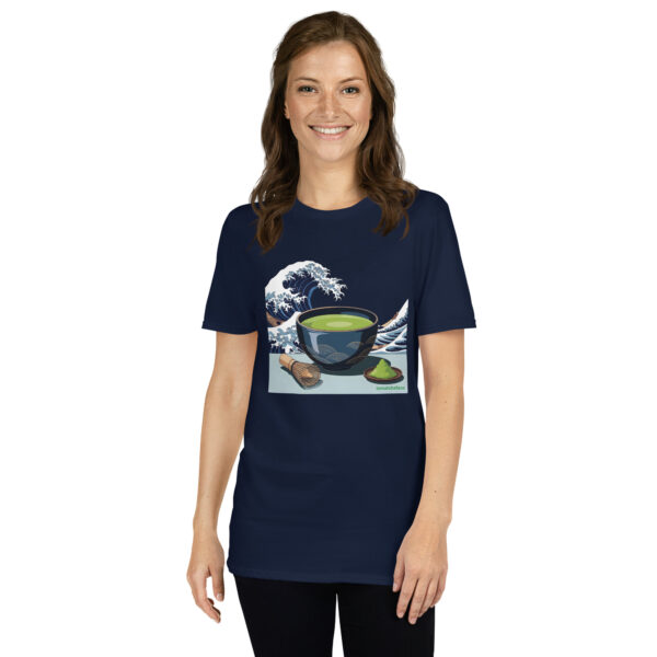Camiseta Matcha Ola Kanagawa unisex - Imagen 4