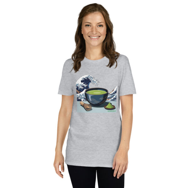 Camiseta Matcha Ola Kanagawa unisex - Imagen 6