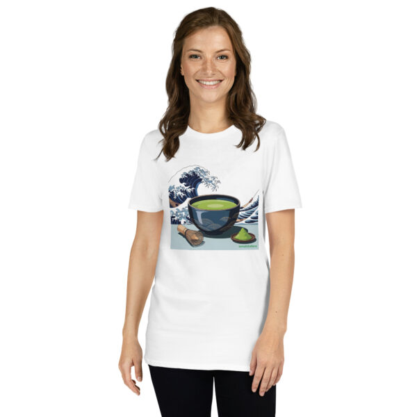 Camiseta Matcha Ola Kanagawa unisex - Imagen 7